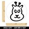 Cute Giraffe Face Self-Inking Rubber Stamp for Stamping Crafting Planners